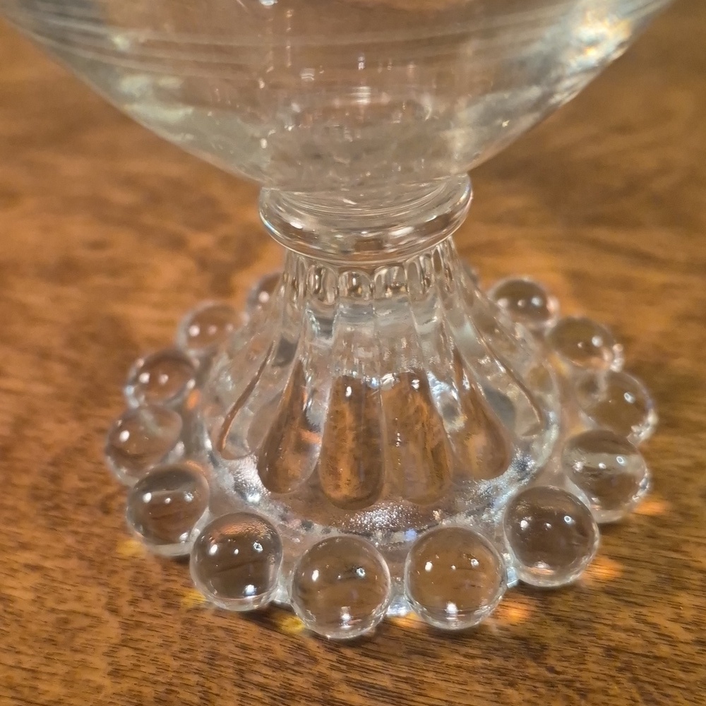 ANCHOR HOCKING Vintage Berwick "Boopie" Glasses Etched Circles and Bands, Set 5 - Picture 9 of 14